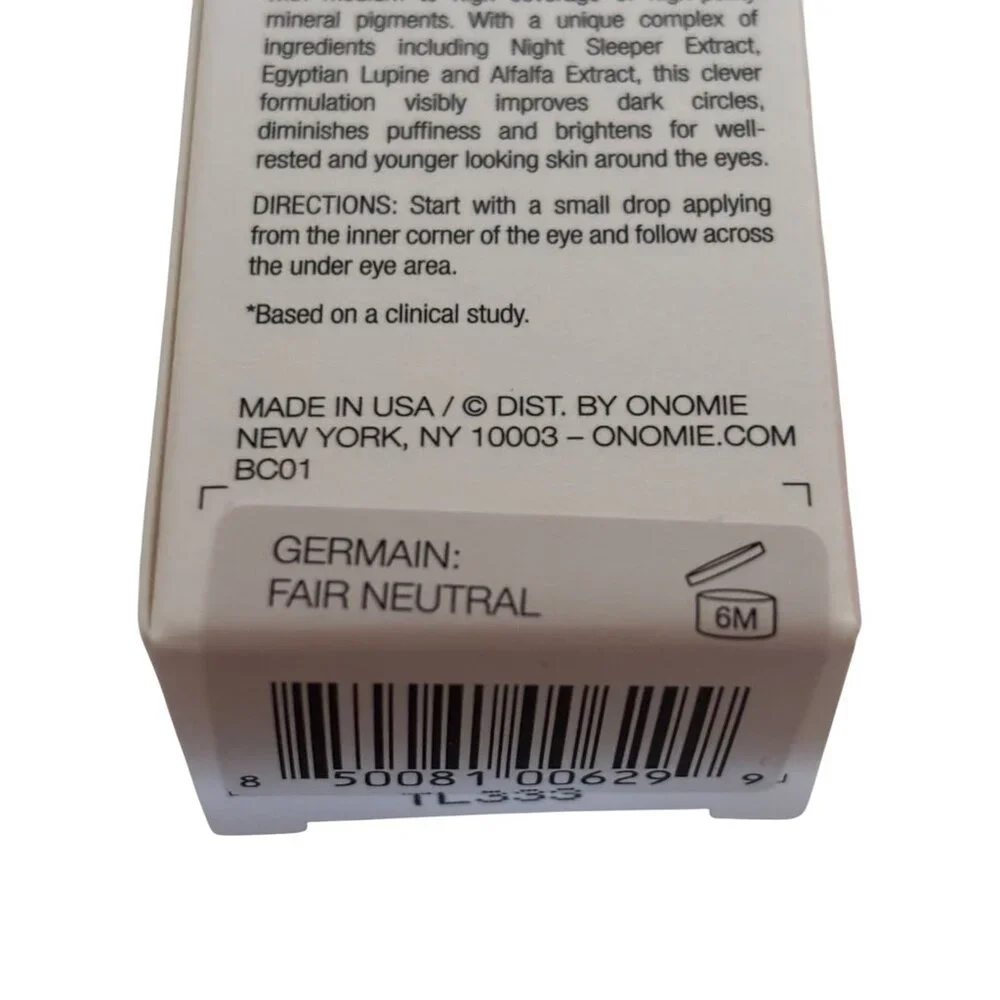 ONOMIE Bright Concealing Elixir Dark‎ Circle Corrector Germain Fair Neut 10g NEW